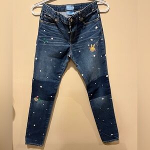 Girls embroidered jeans